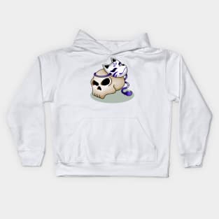 Skull and Kitsune Mask Kids Hoodie